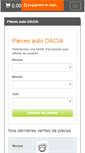 Mobile Screenshot of dacia.piecesavenue.com
