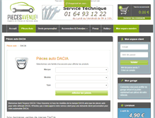 Tablet Screenshot of dacia.piecesavenue.com