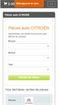 Mobile Screenshot of citroen.piecesavenue.com