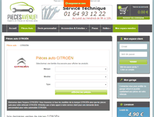 Tablet Screenshot of citroen.piecesavenue.com