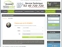 Tablet Screenshot of alfa-romeo.piecesavenue.com
